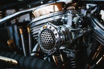 Full frame shot of shiny engine gear — Stock Photo