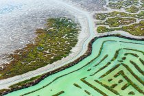 Terre colorate della baia di Cadice — Foto stock