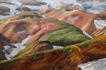 Relief de collines colorées — Photo de stock
