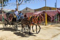 Утра, Севиль, Испания - 9 сентября 2016 года: Ярмарка Утры (Фабда-де-Утра) - традиционный фестиваль города Утры на Севилле, Андалусия, Испания . — стоковое фото