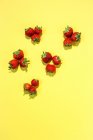 Rote Erdbeeren Muster — Stockfoto