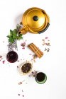 Arabic tea with spices — Stock Photo