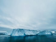 Стена ледника в море — стоковое фото