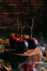 Хеллоуїн карамель яблука — стокове фото