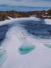Мальовничий пейзаж скелястих гір і льодовиків — стокове фото