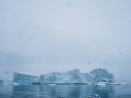 Wall of glacier in sea — Stock Photo