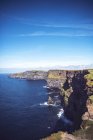 Massive cliffs of Moher on Atlantic coastline — Stock Photo
