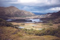 Picturesque landscape of lake valley in Killarney National Park, Ireland. — Stock Photo