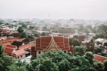 Cidade aérea de Banguecoque em tempo nebuloso — Fotografia de Stock