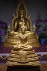 Золота статуя Будди в храмі — стокове фото