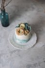 Buttercremeblumenkuchen — Stockfoto