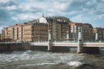 City waterfront and traditional architecture — Stock Photo