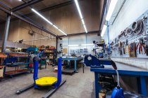 Interior of mechanical workshop — Stock Photo