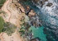 Aerial views of the Costa Brava in Spain. Photographs taken by a — Stock Photo