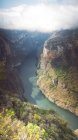 Narrow river flowing through Sumidero Canyon in Chiapas, Mexico — Stock Photo