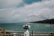 Binoculars to the bay — Stock Photo