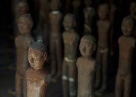 Set of small terracotta figures in Xian, China — Stock Photo