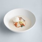 Composición japonesa sopa almuerzo - foto de stock