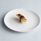 Nigiri sushi on plate — Stock Photo