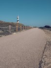 Road to lighthouse tower — Stock Photo