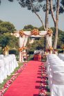 Hindu wedding decorations — Stock Photo
