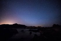 Starry sky, Menorca, Spain — Stock Photo