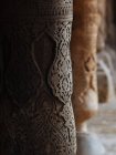 Ornament in oriental style decorating old stone columns, Uzbekistan — Stock Photo