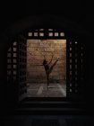 Balletto danzante donna sulla strada — Foto stock