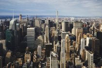 Futuristic downtown cityscape, New York, USA — Stock Photo