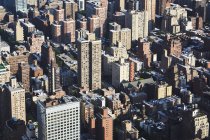 Futuristic downtown cityscape, New York, USA — Stock Photo