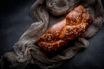 Brioche bread Homemade. From above — Stock Photo