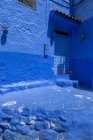Architettura di Chaouen, città blu del Marocco — Foto stock