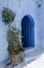 Arquitetura de Chaouen, cidade azul de Marrocos — Fotografia de Stock