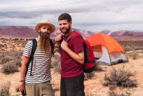 Voyageurs en tente à Grand Canyon — Photo de stock