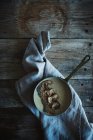 Chestnut Cream with Mushrooms — Stock Photo