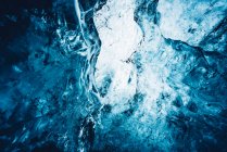 Beautiful crystal blue ice — Stock Photo