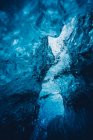 Beautiful crystal blue ice — Stock Photo