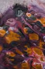 Fondo abstracto de derrames vívidos de pigmento metálico increíble - foto de stock