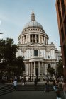 LONDON, UNITED KINGDOM - OCTOBER 23 , 2018: Facade of amazing cathedral — Stock Photo