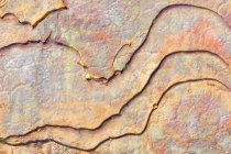 Surface du sol fluvial avec minéraux — Photo de stock