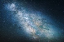 View of night sky with Milky way — Stock Photo
