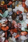 Close-up of colorful fluorite stones in heap — Stock Photo