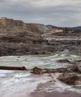 Paesaggio roccioso al mattino nelle miniere di Riotinto, Huelva — Foto stock