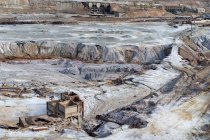 Paisaje de antiguas estructuras mineras en Riotinto Huelva España - foto de stock