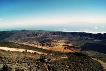 Volcanic landscape in wild deserted area — Stock Photo