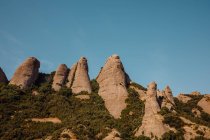 Paesaggio delle montagne di Montserrat, Catalogna, Spagna — Foto stock