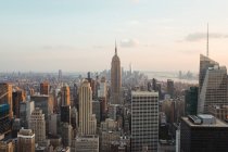 Vista e paisagem de paisagem urbana de Nova Iorque — Fotografia de Stock