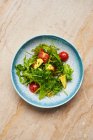 Frischer Vitaminsalat mit Rucola und Tomaten — Stockfoto