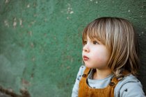 Portrait of a little girl at street — Stock Photo