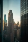 Scenic view of New York City tall buildings — Stock Photo